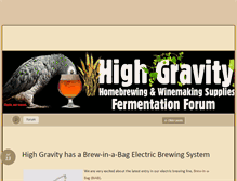 Tablet Screenshot of blog.highgravitybrew.com